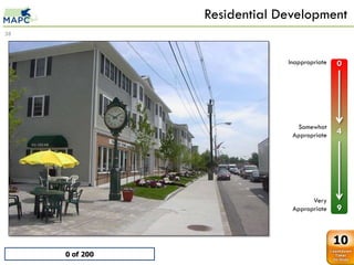 Residential Development
38



                                      Inappropriate   0
         MU Dev.
     0    0
     1    1
     2    2
     3    3
     4    4
     5    5                             Somewhat
     6    6
                                       Appropriate    4
     7    7
     8    8
     9    9




                                             Very
                                       Appropriate    9


                                                      10
              0 of 200
 