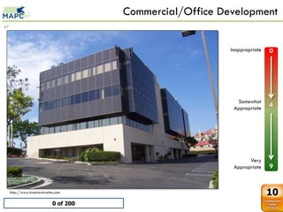 Commercial/Office Development
47



                                                               Inappropriate   0
                          Glass Office
                 0         0
                 1         1
                 2         2
                 3         3
                 4         4
                 5         5                                     Somewhat
                 6         6
                                                                Appropriate    4
                 7         7
                 8         8
                 9         9




                                                                      Very
                                                                Appropriate    9


     http://www.investorstrustinc.com                                          10
                                0 of 200
 