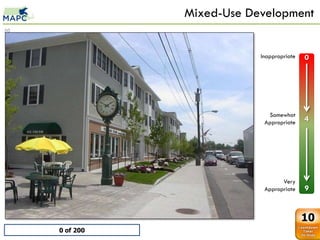 Mixed-Use Development
50



                                    Inappropriate   0
         Mixed Use 1
     0   0
     1   1
     2   2
     3   3
     4   4
     5   5                            Somewhat
     6   6
                                     Appropriate    4
     7   7
     8   8
     9   9




                                           Very
                                     Appropriate    9


                                                    10
             0 of 200
 