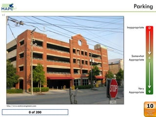Parking
63



                                      Inappropriate   0

              0        0



                    Brick deck 2
              1        1
              2        2
              3        3
              4        4
              5        5                Somewhat
              6        6
                                       Appropriate    4
              7        7
              8        8
              9        9




                                             Very
                                       Appropriate    9


     http://www.andrewengineers.com
                                                      10
                           0 of 200
 