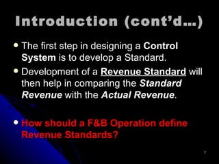Revenue Control | PPT