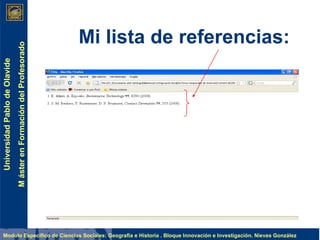 Mi lista de referencias: 