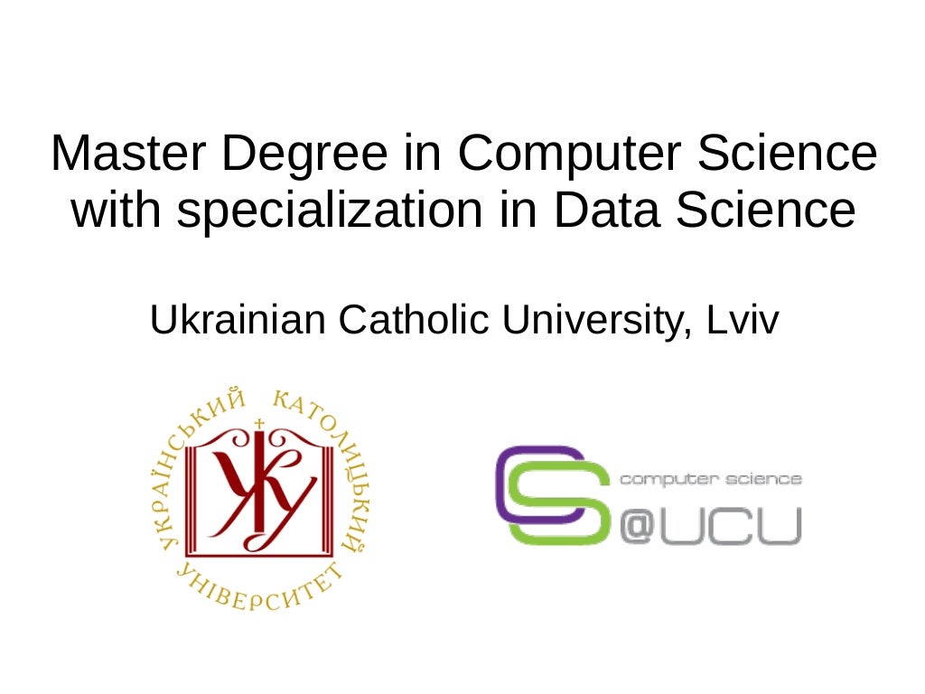Master Program In Computer Science With Specialization In Data Science