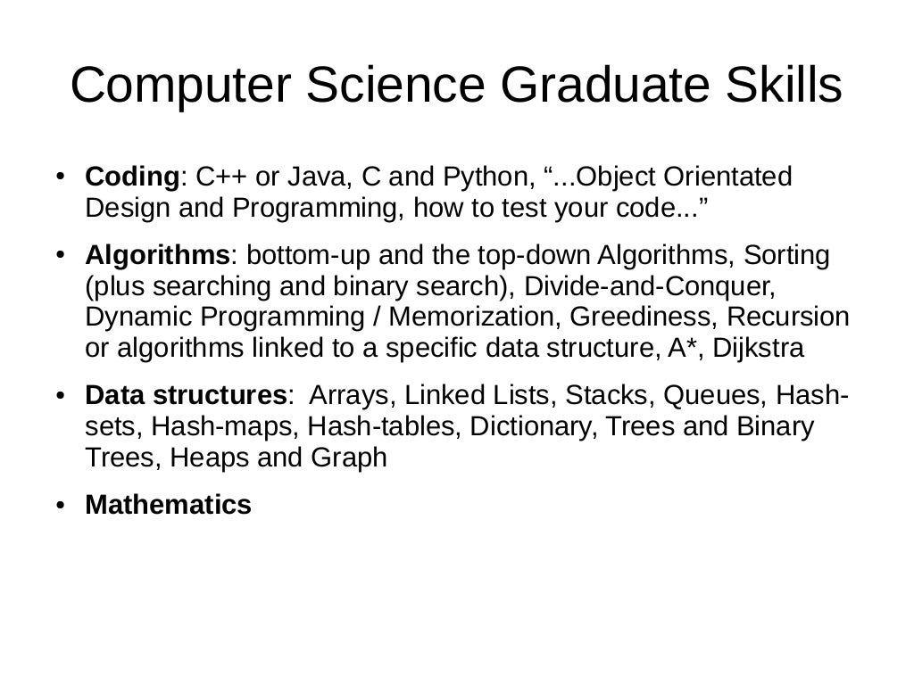 Master Program in Computer Science with specialization in Data Science