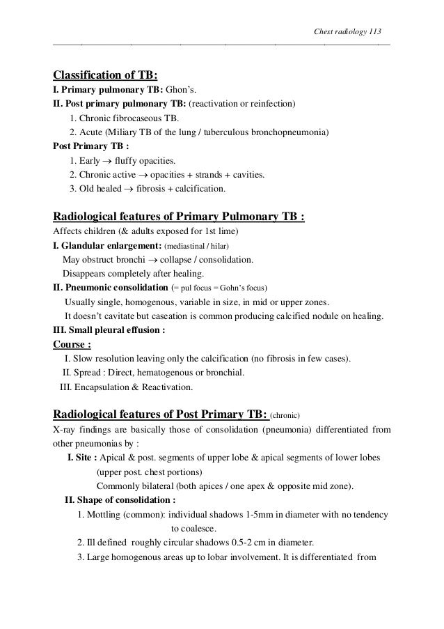 Master radiology notes chest