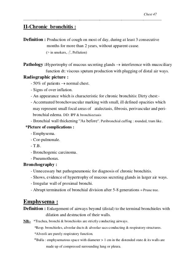 Master radiology notes chest