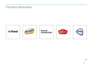 Founding clients/tasks.




                          18
 