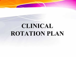 Master rotation plan | PPT