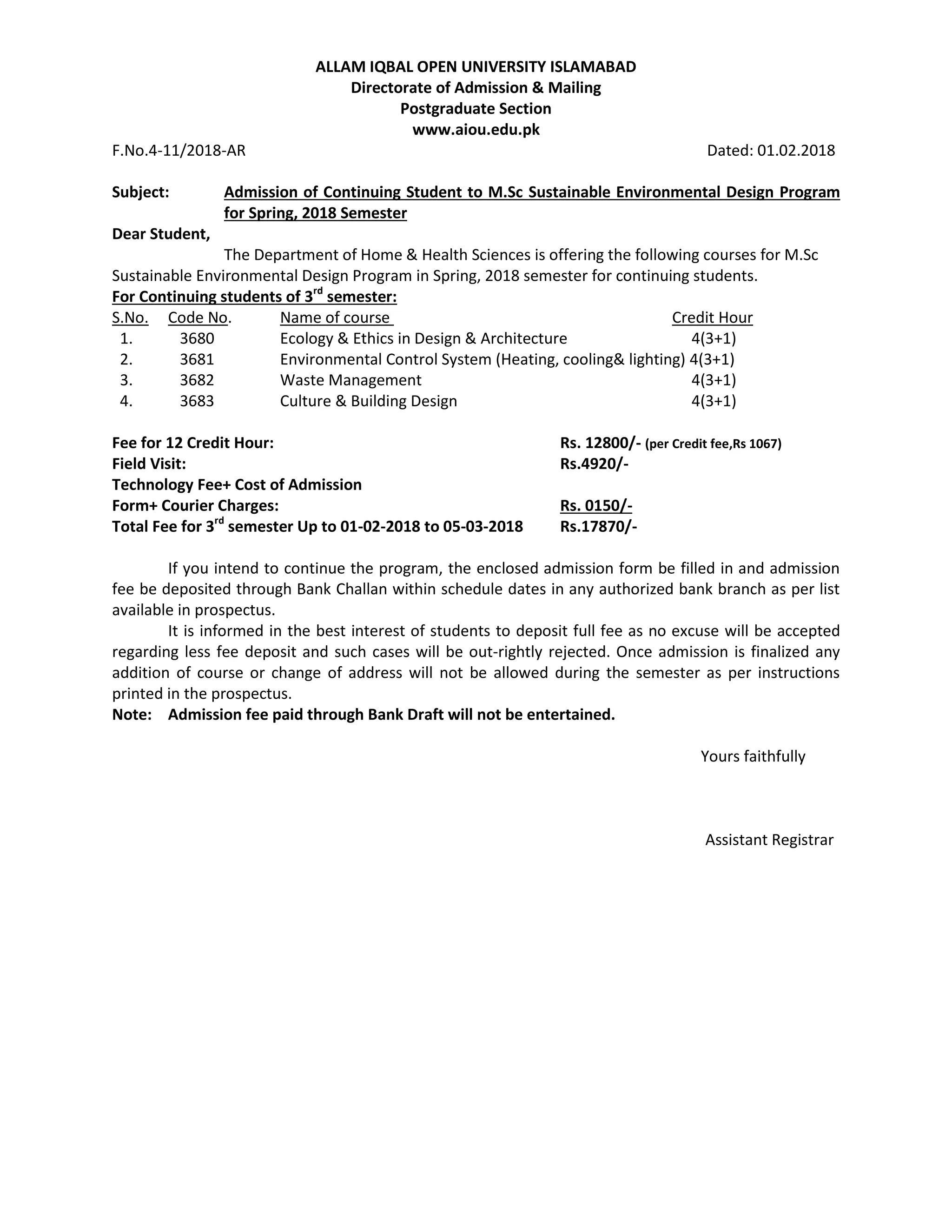 AIOU : B.ED , M.ED AND MA EDUCATION PROGRAM | PDF