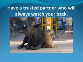 Have a trusted partner who will
   always watch your back.
 