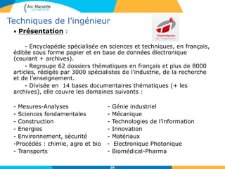 29
Techniques de l’ingénieur
 