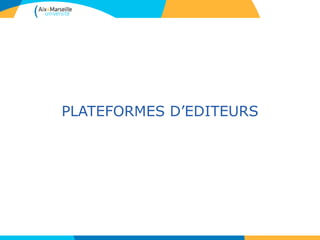 Science Direct
ScienceDirect : répertoire de périodiques, séries et
encyclopédies scientifiques multidisciplinaires de l’éditeur
Elsevier (2500 revues et 20000 ebooks). Les archives de +
de 2200 titres de revues scientifiques publiées par Elsevier
depuis les origines (1823) jusqu'en 2001, sont disponibles
dans le cadre du projet ISTEX.
La bibliothèque n’est pas abonnée à l’intégralité du
catalogue de cet éditeur : les 12 millions d’articles de SD ne
sont pas tous en texte intégral.
Mise à jour quotidienne
Tutoriel en ligne :
http://help.sciencedirect.com/Content/tutorials/sd_menu.html
59
 