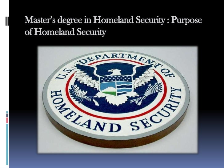 Homeland Security Degree >> Master S Degree In Homeland Security Homeland Security Degree >> Master S Degree In Homeland Security