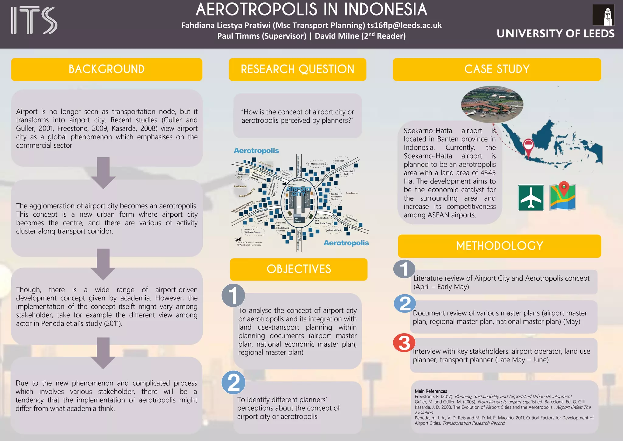EVALUATING	THE	IMPACT	OF	ROAD	ASSET	MANAGEMENT	IN	NIGERIA
A	COMPARATIVE	STUDY	OF	PERFORMANCE	WITH	BEST	PRACTICE
MSc	(Eng)	Transport	Planning	and	Engineering
BACKGROUND
Name: FORTUNE	AGUNU 2016/17 Supervisor: ALAN	JEFFERY
Ø Asset	Management	is	a	methodical	process	of	
maintaining,	upgrading	and	operating	assets	in	a	cost	
effective	way.
Ø Every	country	in	the	world	prides	itself	in	its	road	
network	as	it	is	one	of	its	biggest	assets.	This	is	
because	it	is	vital	to	ensuring	the	safe	movement	of	
people,	trade	and	economic	growth.	If	the	road	
network	deteriorates	to	a	poor	condition,	these	
national	objectives	will	be	compromised.
Ø In	order	to	avoid	this	problem,	many	countries	have	
adopted	the	Asset	Management	approach.
Ø The	use	of	Asset	Management	in	organising	road	
networks	management	is	now	an	internationally	
accepted	approach.
Ø Nigeria	has	a	national	road	network	of	about	
200000km	making	it	the	largest	road	network	in	
West	Africa	and	the	second	largest	in	Southern	
Sahara.
Ø The	road	sector	accounts	for	about	90	per	cent	of	all	
freight	and	passenger	movements	in	the	country,	
therefore	making	it	central	to	Nigeria’s	economic	
growth.
Ø These	road	networks	are	poorly	maintained	and	are	
often	cited	as	the	cause	for	the	country’s	high	rate	of	
traffic	fatalities.
Ø In	a	report	published	by	the	National	Planning	
Commission	in	2015	on	the	current	state	of	
infrastructure,	an	estimated	40%	of	federal	road	
network	were	in	poor	condition,	30%	in	fair	condition	
and	27%	in	good	condition.
PROPOSED	METHODOLOGY
REFERENCES
Ø Analyse	asset	management	and	principal	
requirements	for	the	implementation	of	asset	
management;
Ø Review	literatures	on	existing	and	recent	road	
management	and	maintenance	programmes	of	the	
organisation;
Ø Identify	the	problem	areas	that	need	to	be	addressed	
in	implementing	the	asset	management	process;
Ø Identify	asset	management	performance	indicators	
and	weigh	their	level	of	importance;
Ø Develop	simple	and	appropriate	tools	for	
maintenance	and	how	to	apply	them;	and
Ø Develop	the	process	of	measuring	performance	and	
recommend	the	most	appropriate	asset	management	
best	practice.
Adetola A.,	2014.	Public–Private	Collaboration:	A	
Panacea	to	Road	Assets	Management	in	
Nigeria. International	Journal	of	Construction	Supply	
Chain	Management.
BSI,	2014.	ISO	55000	Asset	Management	– Overview,	
Principles	and	Terminology.	BSI	Standards	Limited.
Geddes,	et,	al.,	2016.	Research	on	New	Asset	
Management	Approaches	for	Maintaining	and	
Improving	Local	Road	Access. Africa	Community	Access	
Partnership.
Typical	road	management	cycle	
WHY	NIGERIA? OBJECTIVES
Literature
Review
Comments	
and	Findings
Analysis	of
Survey	Data
Secondary
Data
Primary
Data
RESEARCH	QUESTION
How	to	develop	an	effective	way	of	using	Asset	
Management	in	facilitating	proper	management	of	road	
assets?
1
2 3
4
5
 