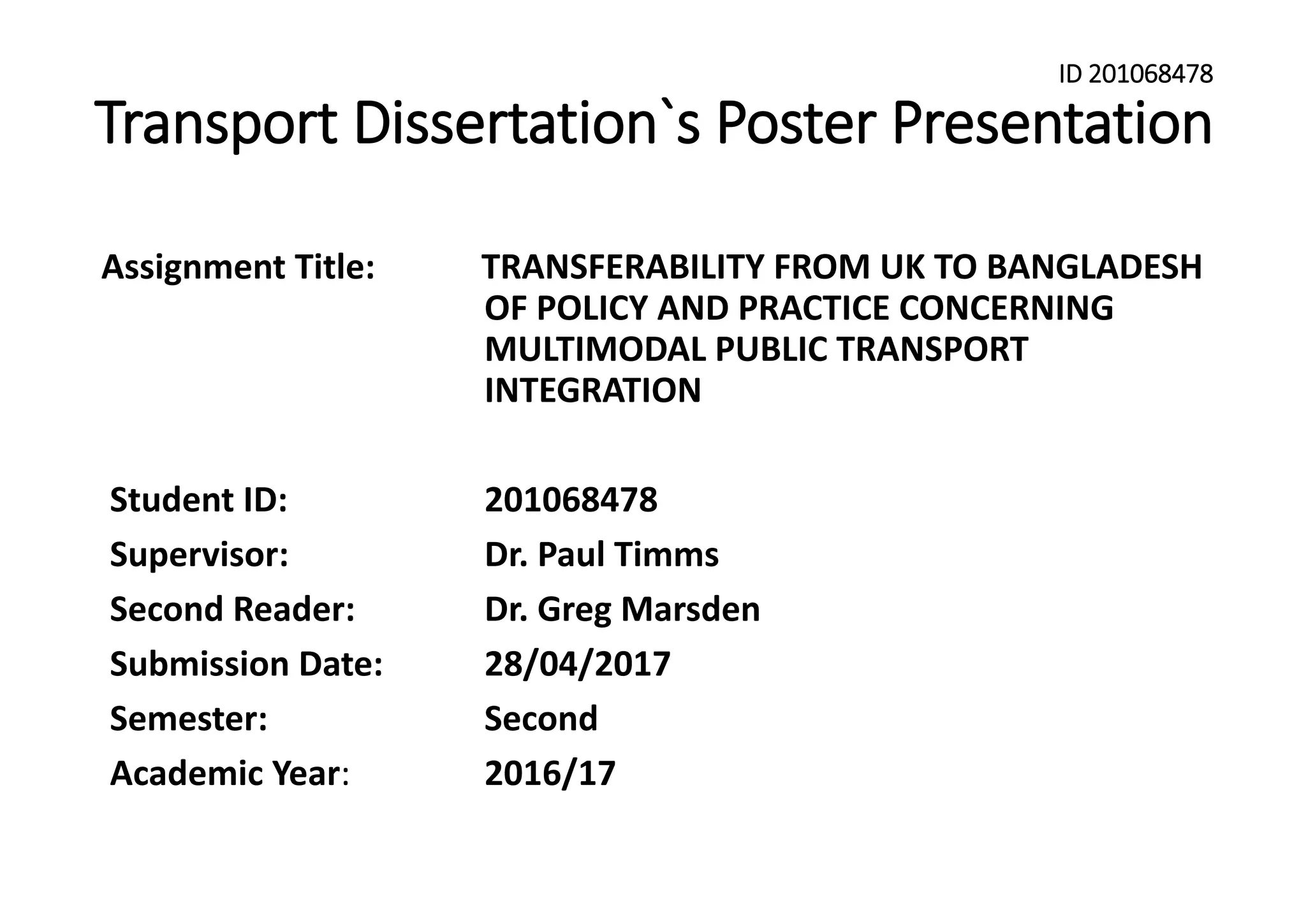 USING	NATURALISTIC	DRIVING	DATA	TO	UNDERSTAND	AND	IMPROVE	ROAD	USER	SAFETY	BY	
INVESTIGATING	THE	IMPACT	OF	PRROLONGED	DRIVING	ON	DRIVERS’	PERFORMANCE
Roja	Ezzati	Amini	– MSc.	Transport	Planning	and	Engineering	|	Supervisor:	Dr	Daryl	Hibberd	|	Co-Supervisor:	Prof	Samantha	Jamson
BACKGROUND
• This project is a part of UDRIVE (European naturalistic
Driving and Riding for Infrastructure and Vehicle safety and
Environment) which is the large-scale European Naturalistic
Driving study on cars, trucks and powered-two wheelers based
on the behaviour of road users in a natural setting.
• Naturalistic Driving studies- by observing road users’ every day
driving behaviour- provide a huge amount of information about
the relationship between drivers, road, vehicle, weather and
traffic conditions.
• As a result of the large amount of video data, coding and
analysing it is also extremely time-consuming. It is often
impossible to watch and analyse all video data. For this reason,
a strategy is required to determine which fragments of the video
data will probably contain interesting information and how to
identify them (Groenewoud et al., 2010).
• Therefore, this research -by focusing on drivers’ distraction
changes over the prolonged driving- is trying to cover a new
investigation in Naturalistic Driving studies.
• A prolonged simulation study performed in Malaysia found that
extended driving period had substantially induced drivers’
fatigue level exclusively with monotonous environment and It
weakened driver’s performance, revealing that time-on-task
effect could possibly put drivers on a higher risk to be engaged
in traffic accident (Szeseen et al., 2010).
• Fewer steering reversals (Harris and Mackie, 1972), longer
reaction time (Heimstra, 1970), increase risky overtaking
manoeuvres, and decrement in performance resulted from a
decline in perceptual efficiency (Brown et al., 1970) are some
of other negative consequences of prolonged driving.
• In terms of distraction, results from the 100-Car Naturalistic
Driving Study indicate that drivers’ inattention was a
contributing factor for 78 percent of the crashes and 65 percent
of the near-crashes (U.S. Department of Transportation, 2006).
UDRIVE	OPERATION	SITES
METHODOLOGY
• The European Commission has adopted an ambitious Road Safety
Programme which aims to cut road deaths in Europe between 2011
and 2020. The Europe target for 2010-2015 was 29% reduction in
road fatalities which Germany had only 5% decrease (one of the
least reduction amongst European countries). Moreover, 13.25% of
Europe road fatalities occurred in Germany in 2015, therefore this
research will focus on drivers in Germany to identify more and more
details about situations which can result into near-misses or crashes.
In this study, prolonged driving refers to the trips which take 4 hours
or more. However, drivers may stop for a short time during the trip to
get a rest (Gastaldi et al 2013).
DATA	ANALYSIS
According to the inattention categories, drivers’ behaviour from
UDRIVE videos will be coded over the time of driving. Data set
recorded by below instruments will be considered;
Ø Passenger compartment camera
Ø Interior drivers’ action camera
Ø Smart cameras identifying front driving environment using
automatic image analysis
Ø Left blind spot camera
Ø Drivers’ face camera
Extracted data from videos over the first, second, third and fourth hour
of driving in both conditions will be utilised to recognise frequently of
each type of distraction and changes over the time (by considering
different factors).
RESEARCH	QUESTIONS
1. Distraction contribution to crashes/near-misses/incidents. What is
the relative risk of eyes off the forward road- way?
2. What is the relationship between duration of driving and the
frequency of engagement in distractive behaviours ?
3. To what degree do different types of distractions influence
inattention under different environmental conditions. What is the
engagement in secondary tasks under specific road environments
(urban, rural, etc.)?
4. Engagement in secondary tasks under varying traffic volumes.
5. What is the role of inattention in intersection errors/conflicts?
What are the behavioural characteristics especially in terms of
driving style and visual search between different ages and gender?
Drivers’ distraction over the extended driving period will be
assessed by considering different factors:
• Contribution of different inattentions’ types will be evaluated
separately in each factor.
• Engagement time of distraction will be considered in this
project.
LIMITATION
1. Due to the time limitation, this research only covers a small
sample of data in UDRIVE Study and only for car drivers.
2. Fatigue level of driver cannot be assessed in this project because
of the equipment limitation in UDRIVE Study. The only
consideration will be made by comparing extended driving
period in morning and evening in this manner. However, data
for sleep quality of drivers is not accessible in this study.
3. Prolonged driving defines for four hours trip because of the time
limitation.
4. Other consequences of prolonged driving will be ignored and
assessment is only for drivers’ distraction changes over the time.
5. A general limitation is related to Naturalistic Driving Studies
which participants are sampled on a voluntary basis, therefore
the observed behaviour may not be representative of the whole
population.
• Regular
Conditions
• Near-misses
• Crashes
• Road Type
Characteristics
• Infrastructure
Characteristics
Age ,
Gender, Year
of Driving
experience
Km Driven
Per Trip,
Speed Mean
in Trip
Environment
Events By
Severity
Level
Driving	Tasks	over	the	time
Driving tasks on the circuit one hour will be analysed (Gastaldi et al
2013).
Weather	Condition
Data will be collected from UDRIVE Study for various weather
conditions (clear, rainy, snowy)
Day	Time
Data will be collected from UDRIVE Study for driving in morning
and evening peak hours (06:00–10:00 and 16:00–20:00) (Gastaldi et
al 2013).
REFERENCES
Gastaldi, M., Rossi, R., Gecchele, G., 2013. Effect of Driver Task-Related Fatigue on Driving Performance.
Procedia- Social and Behavioural Sciences 111(2014) 955-964.
Szeseen, K., Shamsul Bahri Mohd, T., YongMeng, G., 2010. Driving Fatigue and Performance among
Occupational Drivers in Simulated Prolonged Driving. Global Journal of Health Science; Toronto 2.1:167-
177.
Köber, M., Bengler, K. 2014. Potential Individual Differences Regarding Automation Effects in Automated
Driving Institute Ergonomics. Interaction14 Proceedings of the XV International Conference on Human
Computer Interaction. Article No. 22. Puerto de la Cruz, Tenerife, Spain: 978-1-4503-2880-7.
Harris, W., Mackie, R., 1972. A Study of the Relationship among Fatigue, Hours of Service, and safety of
Operations of Trucks and Bus Drivers. Goleta, Calif: Human Factors Research Inc. Tech. Rep. 1727-2.
Heimstra, W. 1970. The Effects of ‘Stress Fatigue’ on Performance in a Simulated Driving Situation.
Ergonomics, 13, 209-218.
U.S. Department of Transportation. 2006. The 100-car Naturalistic Driving Study. Phase ll – Results of the
100-Car Field Experiment. National Highway Traffic Safety Administration. DOT HD 810 593.
Brown, D., Tickner, A., Simmonds, V. 1970. Effect of Prolonged Driving on Overtaking Criteria.
Ergonomics, 13:2, 230-242, DOI: 10.1080/00140137008931137.
Groenewoud, C., et al. (2010). Methodological and organizational issues and requirements for ND
studies. PROLOGUE Deliverable D2.2. TNO Defensie en Veiligheid, Soesterberg, The Netherlands.
Secondary	Task	Distraction
• Wireless Devices: e.g., mobile phone
• Passenger-Related Task: e.g., talking with passenger
• Personal Hygiene: e.g., applying make up
• Internal –Not Vehicle Related Task: e.g., reaching for object
• External Distraction: e.g., looking at pedestrians
• Vehicle-Related Task: e.g., adjusting radio
Mindlessness
When the subject is lost in thought and takes longer to detect critical
situations, to respond to events and to regain situation awareness for
incidents which driver looks but does not see( Korber and Bengler,
2014).
Driving-Related	Inattention	To	The	Forward	Roadway
Checking Mirrors
Looking For Parking Spot
(U.S. Department of Transportation)
Nonspecific Eyeglance Away From The Forward
Roadway
Cases in which the driver glances, usually momentarily, away from
the roadway, but at no discernable object or person (U.S. Department
of Transportation).
INATTENTION
Evolution of EU road fatalities 2010-2015 (Mobility and Transport. 2016)
Percentage of events for attention by severity level (U.S. Department of
Transportation, 2006).
EU	2016	Target	(-29%)
EU	average	(-17%)
-5%
 