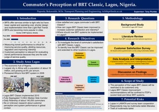 1
2
3
4
12
34
Datacollection
By:BowenZhang (Email:ts16bz@leeds.ac.uk) Supervisor:Dr.AndrewTomlinson
Farescrossingdifferent
classonsamefights
farescrossingdifferent
spaceinsameroutes/class
Publicdatasource
Dataexample
PitchandWidthDataiscollectedfrom www.seatguru.com
LowestPriceiscollectedfrom www.britishairways.com,therouteisfrom LHRtoPEK,thetraveldateis3rdMay2017
Mainreference
Kremser,F.,Guenzkofer,F.,Sedlmeier,C.,Sabbah,O.andBengler,K.2012.
Aircraftseatingcomfort:Theinfluenceofspaceonboardonpassengers’
well-being.Work.41(Supplement1),pp.4936–4942.
Lee,D.andLuengo-Prado,M.J.2004.Arepassengerswillingtopaymore
foradditionallegroom?JournalofAirTransportManagement.10(6),
pp.377–383.
Pels,E.2008.Airlinenetworkcompetition:Full-serviceairlines,low-costairPels,E.2008.Airlinenetworkcompetition:Full-serviceairlines,low-costair-
linesandlong-haulmarkets.ResearchinTransportationEconomics.24(1),
pp.68–74.
.wechoosetocollectdatafrom differentfull-serviceair-
lineswhichhavemorethan3classesofserviceorpersonal
space.
Theresearchwillfocusonlong-haulflight(8hoursor
more),becausepersonalspacebecomesmoreimportantin
whichalong-distancetrip.
Scopeoftheresearch
IsPassengerpersonalspaceakeyfactoraffectingflight
ticketfare?
Whatistherelationshipbetweenairlineticketpriceand
passengerpersonalspace?
Canwedrawthecurvetoindicatetherelationshipbetween
valueforperincreasinginch2ofpersonalspace?
Researchquestions
Personalspaceisanimportantfactoraffectingthecomfort
andtravelexperience.Therefore,thereareaaseriesof
questionsaboutthepersonalspaceandpossibleeffectfor
ticketfaresacrossfullserviceairline.Thepurposeofthis
researchisrevealingthepotentialrelationship.
Background
Methodology
Isitakeyfactoraffectingflightticketfare?
PASSENGERPERSONALSPACE
 