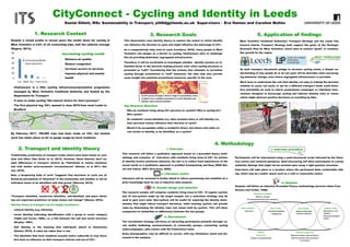 Background
Aims and Objectives
GPS Tracking Data Filter by Stata
GPS Tracking Data Visualisation by
GPS Visualizer
Methodology and Scope
5 Current Progress
Next Steps
 Process the whole data for visualisation, speed calculation
and analysis on other road links in different areas to
evaluate the shopping impact on congestion.
 Quantify impact level by the multiple linear regression
model.
𝑣 = 𝛽0 +
𝑖=1
7
𝛽𝑖 𝐿𝑖 𝛿𝑖 𝐿𝑖: Distance from Gravity Centre
of Zone i to centre of certain road-
link
𝛿𝑖: 0 and 1 variable, 0 variable:
shops close; 1 variable: shops open
Congestion Attributed to Shopping using GPS Tracking Data
-- Dhaka Case StudyChen, Danlei MSc Transport Planning ts16dc@leeds.ac.uk
Supervisor: Zia Wadud; 2nd Reader: Ian Philips
𝑣: average speed for road-links
𝛽0 ⋯ 𝛽𝑖: Regression Coefficients
References
One Road Sample Test
Data Filter: All vehicles GPS tracking data on New
Elephant Road between 3:00 pm to 7:00 pm in from
March to December.
Shops Close on Full Tuesday and Half Wednesday
Data base: 5444347 GPS tracking data for 70 vehicles in 2010
in Dhaka provided by Dr Zia Wadud.
 In many developing countries, shopping is one of the
main reasons for traffic congestion, due to the lack of
parking restrictions around the shopping centre.
 While it is widely accepted that shopping can contribute
significantly to the congestion (Kumaat et al, 2015), there
is often no evidence of quantification of the impact.
 Weekly holidays of shopping centres at different parts in
Dhaka helps to analyse the changes in traffic speed and
congestion.
 Visualise GPS tracking data to understand the changes
of congestion.
 Quantify the impact of shopping on traffic speed change
in road-links.
 Determine the congestion costs attributable to shopping.
Results p < 0.005,
there is evidence
of a change in the
underlying mean
speed.
Shop
Open
Shop
Close
Number 607 351
Mean 8.6024 14.1973
Median 3.9309 8.9282
Variance 107.543 206.584
Minimum 0.0000 0.0000
Maximum 49.0586 84.5174
To optimize
Speed Distribution
Curve,
make the logarithm
of speed and set
the speed of 0 to
0.1.
In this figure, there
is difference in two
scenarios.
Speed Analysis
3.Hypothesis Testing
Using a 5% significance level, test whether there has been a
change in mean speed as a result of the shops closure and
opening.
2.Speed Distribution Analysis
Using MATLAB to fit speed and output the Speed Distribution and
Statistic Description.
Comparing GPS tracking data in Shop Closure(above) and
Opening(below), there are more data appear on Opening scenario.
1.Speed Calculation
𝑠𝑝𝑒𝑒𝑑 =
𝐷𝑖𝑠𝑡𝑎𝑛𝑐𝑒 𝑏𝑒𝑡𝑤𝑒𝑒𝑛 𝑡𝑤𝑜 𝑎𝑑𝑗𝑎𝑐𝑒𝑛𝑡 𝑐𝑜𝑜𝑟𝑑𝑖𝑛𝑎𝑡𝑒𝑠
30𝑠
Shops close on Tuesday and Wednesday
Shops open on Monday and Thursday
Two-sample t-statistic
Shops: Open;
Office: Open
Speed
Analysis
GPS
tracking
data
Compare
Speed and
Statistics
for
congestion
analysis
Shopping
effects
on
congestion
 Kumaat, M., Mulyono, A.T., Sjafruddin, A., Setiadji, B.H., 2015. Congestion as a
result of school and shopping centre activity, International Journal of Science and
Engineering, 9(2), 106-112.
 The Daily Star, 2010. Businesses to stay shut alternately. [Online]. [Accessed 24th
Feb 2017]. Available from: http://www.thedailystar.net/news-detail-124484
Speed
Analysis
GPS
tracking
data
Shops: Close;
Office: Open
 