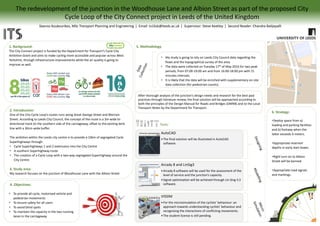 Investigating Impact of Next Generation Road Pricing System
on Peak Spreading Behaviour
- Case of York Network Modelling with SATURN
Wee Ping KOH | Masters in Transport Planning and Engineering | Email ts16wpk@leeds.ac.uk | Supervisor: Dr Chandra Balijepalli | Institute for Transport Studies
York Network
Complexities and Evolution of Road Pricing
• Congestion pricing has been an effective demand management tool, and has
been around since 1975.
• Has wider long term effects and strategic benefits to traffic management
compared to localised schemes or the ceaseless provision of infrastructure
capacity.
• However, transport professionals are cautious in implementing it, without
cautious considerations and extensive studies.
• Apparent public resistance to being charged. But Stockholm changed their
mind after a 2006 trial showed effectiveness
• Not feasible to conduct trials every time a city wish to implement or adjust
congestion pricing
• Numerous studies (including many by lecturers from Institute for Transport
Studies) devoted towards understanding dynamics surrounding traffic
response
• With emergence of new pricing technologies, thorough understanding of
pricing effectiveness is now even more important
Current
Road
Pricing
Systems
Singapore
ERP (1975,
1998) –
Point 
Cordon
Norway Toll
Rings (1986/
90/91) -
Cordon
San Diego
(1996) -
Highway
London
Congestion
Charge
(2003) –
Zone
Stockholm
Road Pricing
(2006,2007)
– Cordon
entry/exit
Milan Area C
(2012) -
Cordon
• Emerging technologies has
caused gradual move towards
newer and more effective
methods of road pricing in
recent years
• Understanding of network
responses would greatly
facilitate policy making and its
effectiveness in managing
congestion
• With upcoming new pricing
strategies, even more crucial to
understand drivers’ potential
travel time shift to minimise
their costs
Motivation
1. Update York network and model distance pricing by
applying a distance value to PPK component in distance
parameter within Generalised Cost Formula ,using method
described by Milne  Vliet 1993
GC = PPM * T + (PPK + α) * D + M
where GC is cost in units of pence, T is time in units of
minutes (including any time penalties), D is distance in
kilometres, M is monetary charge in pence (if any), PPM is a
user-defined parameter specifying “Pence Per Minute”, PPK
specifies “Pence Per Kilometre”, and α is the distance
weightage arising from distance pricing.
2. Identify total time periods to be modelled, and slice them
into 4 periods of 30mins each. This will include the priced
period, as well as the periods before and after it
3. Modify elastic assignment loop to include multinomial logit
equation which helps to derive % of traffic using each time
periods according to the costs.
𝑇𝑖𝑗
𝑡
=
𝑒𝑥𝑝 𝐶𝑖𝑗
𝑡
𝑠=1
4
𝑒𝑥𝑝 𝐶𝑖𝑗
𝑠
where 𝐶𝑖𝑗
𝑡
= 𝑐𝑜𝑠𝑡𝑠 𝑜𝑓 𝑡𝑟𝑎𝑣𝑒𝑙 𝑓𝑜𝑟 𝑂𝐷 𝑝𝑎𝑖𝑟 𝑖 →
𝑗 𝑑𝑢𝑟𝑖𝑛𝑔 𝑡𝑖𝑚𝑒
𝑝𝑒𝑟𝑖𝑜𝑑 𝑡 𝑤ℎ𝑒𝑟𝑒 𝑡 𝑟𝑎𝑛𝑔𝑒𝑠 𝑓𝑟𝑜𝑚 1 − 4
4. Use Multiple Time Period Modelling function in SATURN to
model the 4 time slices with their own time period
dependent matrix using SATTPX. Delays and residual
queues will be passed from one period to the next using
the PASSQ option.
5. Can explore network sensitivity by adjusting magnitude of
distance pricing needed to effect
 a pre-decided level of travel time change; or
 Improvement in journey speeds beyond upper
threshold in speed flow curves
• Using static infrastructure e.g. gantries,
cameras
• Lacking in flexibility of relocating charging
points
• Only point, cordon, area pricing easily
implementable
• Singapore: Using Global Navigation Satellite
System (GNSS) and intelligent on-board units
• London: Considering using Intelligent Transport
Systems to effect new charging system (Kaparias
and Bell, 2012)
• Distance pricing brings about the most reduction
in distance travelled by private transport
(Kristoffersson, 2013)
• Balijepalli, N.C., S.P. Shepherd and A.D. May. 2008. Comparing Benefits Between Cordon and Area-Based Road Pricing
Schemes and Optimising the Benefits. DISTILLATE - An EPSRC Funded Project.
• Kaparias, I. and Bell, M.G.H. 2012. London Congestion Charging: Successes, Gaps and Future Opportunities Offered by
Cooperative ITS In: London, C.U., ed. 15th IEEE Conference on Intelligent Transportation Systems, Anchorage, Alaska,
USA.
• Kristoffersson, I. 2013. Impacts of time-varying cordon pricing: Validation and application of mesoscopic model for
Stockholm. Transport Policy. 28, pp.51-60.
• Milne, D., May, A. and Vliet, D.V. 1993. Modelling the Network Effects of Road User Charging: Results from A SATURN
Study.
• Waitling, D., Milne, D. and Clark, S. 2012. Network Impacts of a Road Capacity Reduction: Empirical Analysis And
Model Predictions. Transportation Research Part A. 46(2012), pp.167-189.
References
London
Congestion
Charge
Singapore
ERP
Background
Network
Objectives
1. Understanding Distance-based Charging Effects in SATURN
2. Model Peak Spreading Using Multiple Time
Period Modelling
New Trends
1. Data Collection for
link flows of York
from Department For
Transport
2. Literature research of
various pricing
schemes around the
world
3. Familiarise with
SATURN’s elastic
assignment module
SATEASY and Multiple
Time Period
modelling
Progress
Methodology
 