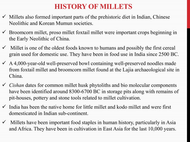 Nutritional and Medicinal benefits of millets | PPTX | Healthy Cooking ...