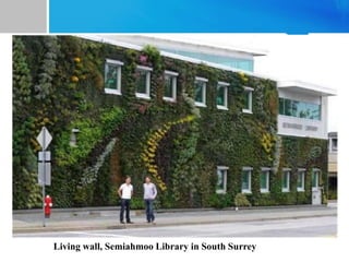 Living wall, Semiahmoo Library in South Surrey
 