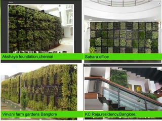 Sahara office
Virvani farm gardens Banglore
Akshaya foundation,chennai
KC Raju,residency,Banglore.
 