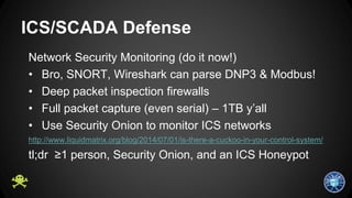 What’s different about Robus? 
SCADA Vulns reported for a while now 
Adam and I aren’t security researchers 
• He’s a soft...