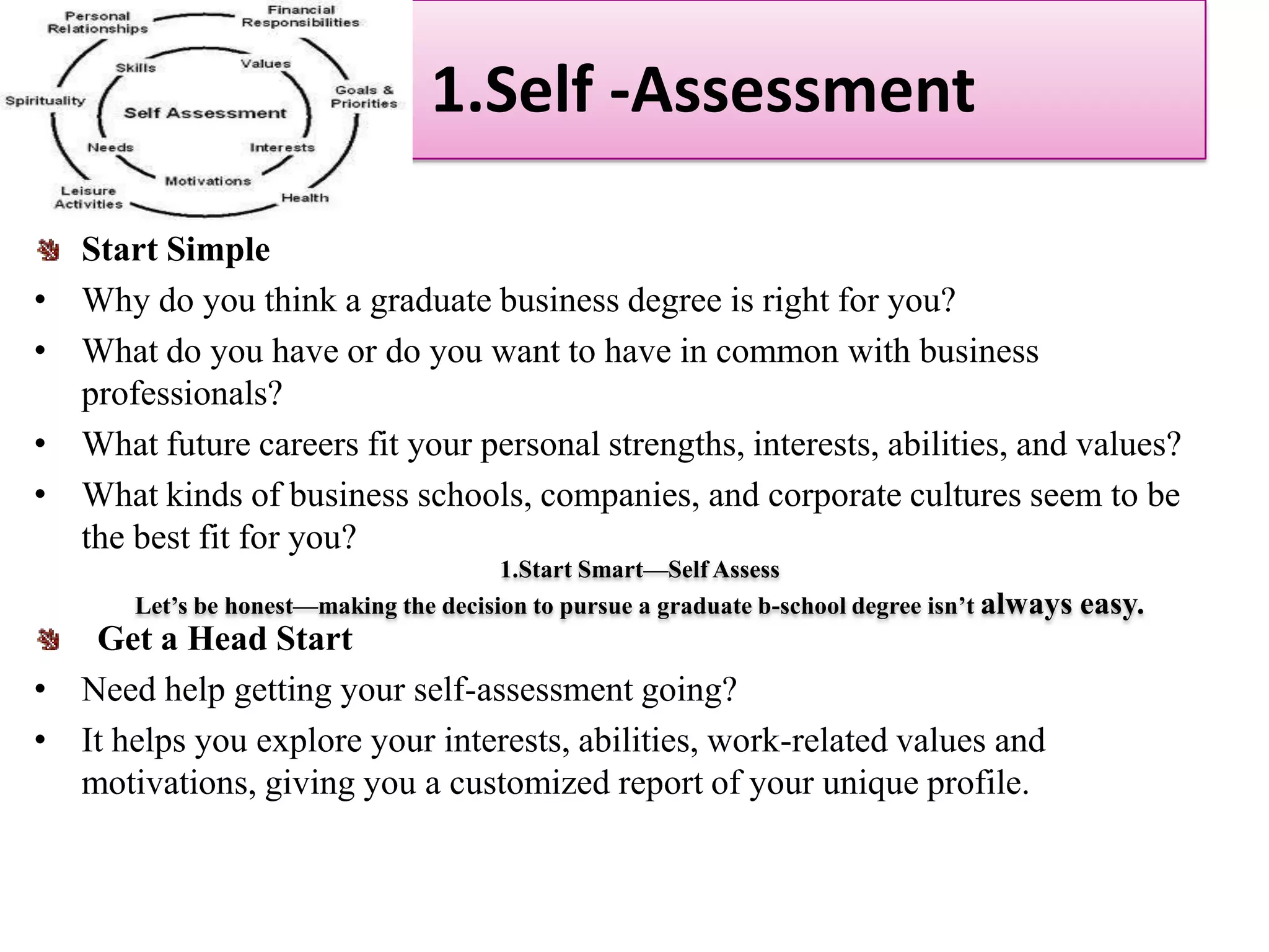 Steps to a Graduate Business Degree