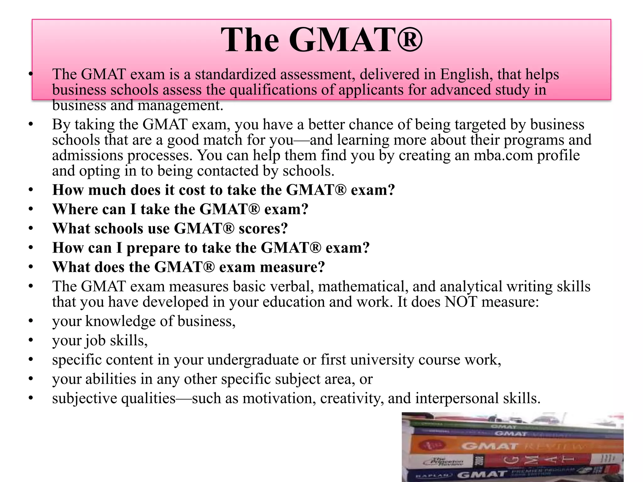 Be realistic-Make sure that your career goals are based on an accurate assessment of your experience and skills. Also, check that your credentials match the typical  admissions requirements of the schools to which you apply; you want to apply where you have a solid chance of being admitted.