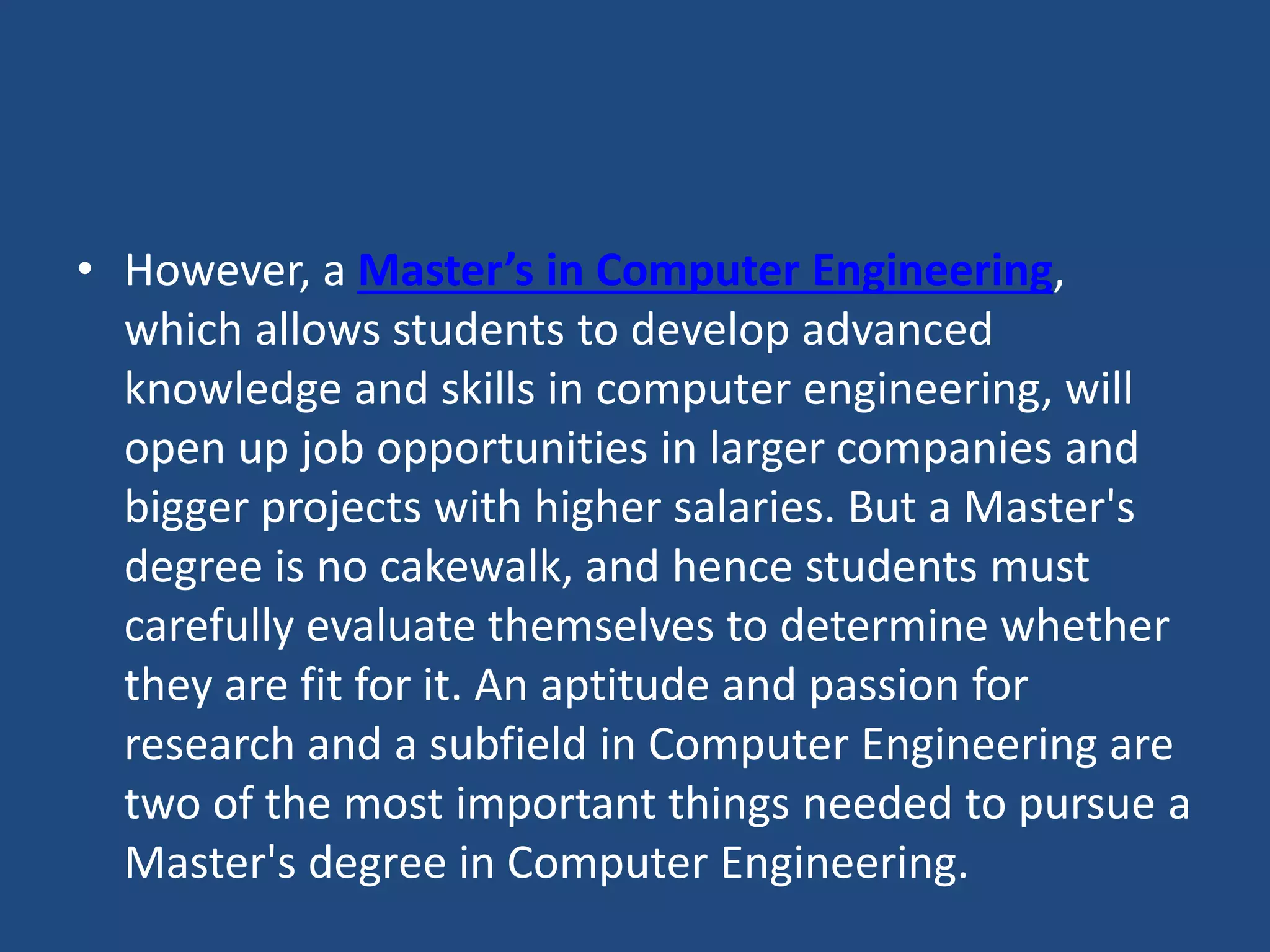 Masters In Computer Engineering MITAOE PPT masters-in-computer-engineering-mitaoe-ppt
