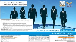 Masters in corporate finance