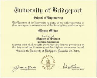 Masters in electrical engineering | PDF