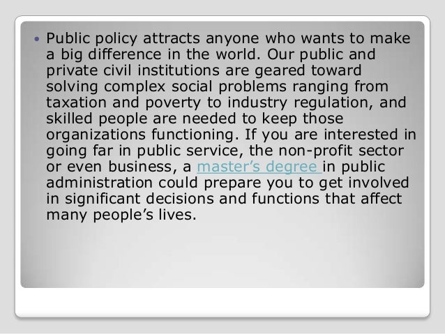 What Can You Do With A Masters In Public Administration