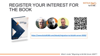 What's inside "migrating to biz talk server 2020" Book (BizTalk360 Webinar)
