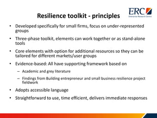 Resilience toolkit
 
