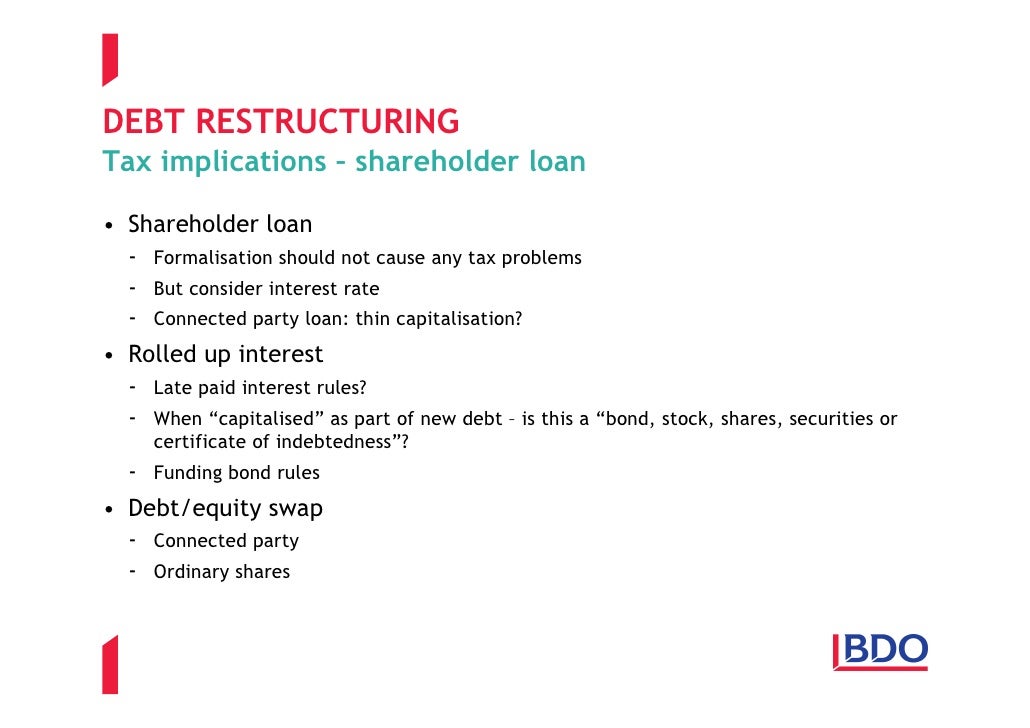 On Top Of Tax Preparing For The Upturn Debt
