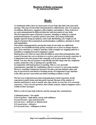 Masters of body language | PDF