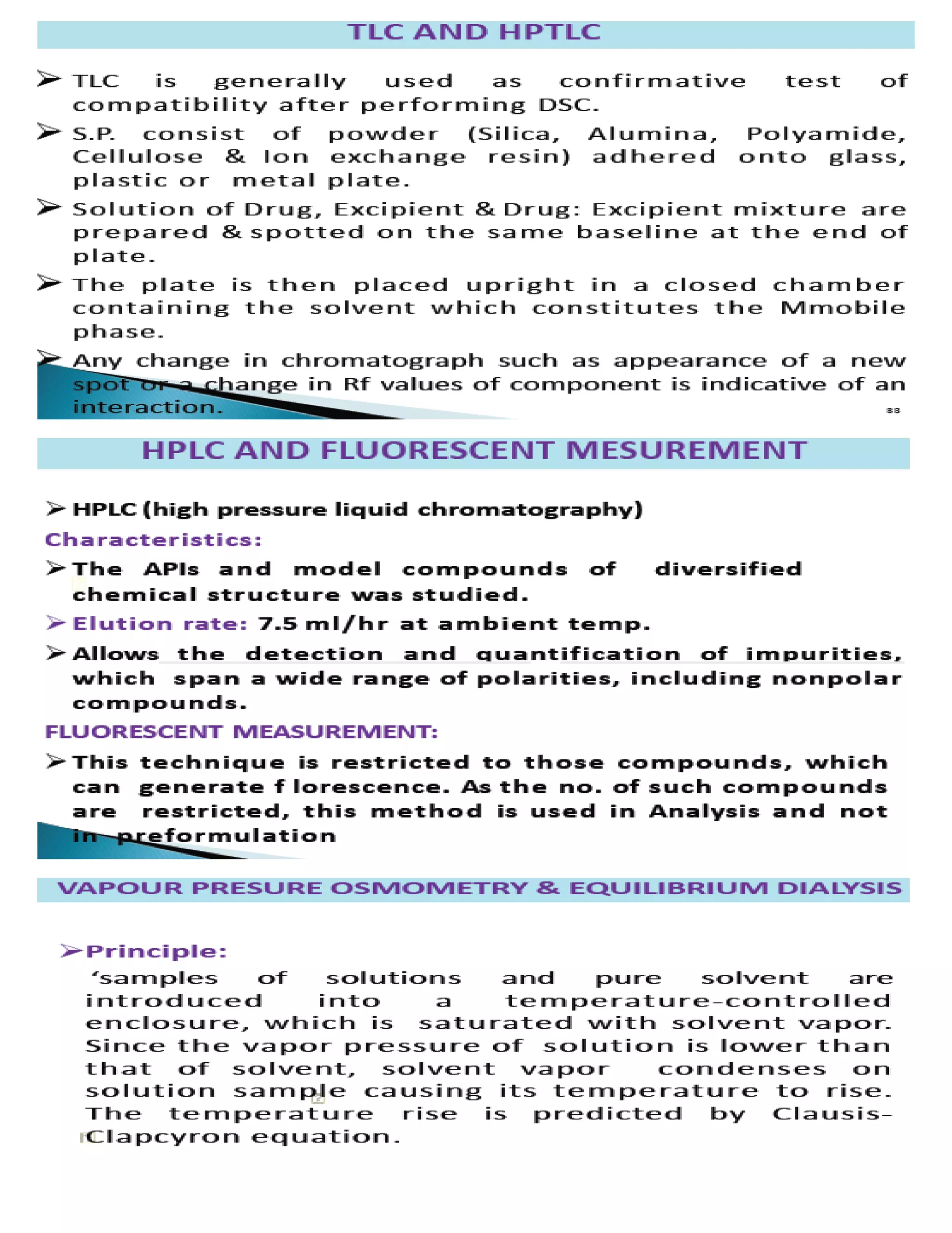 PREFORMULATION CONCEPTS AND OPTIMIZATION IN PHARMACEUTICAL FORMULATION ...