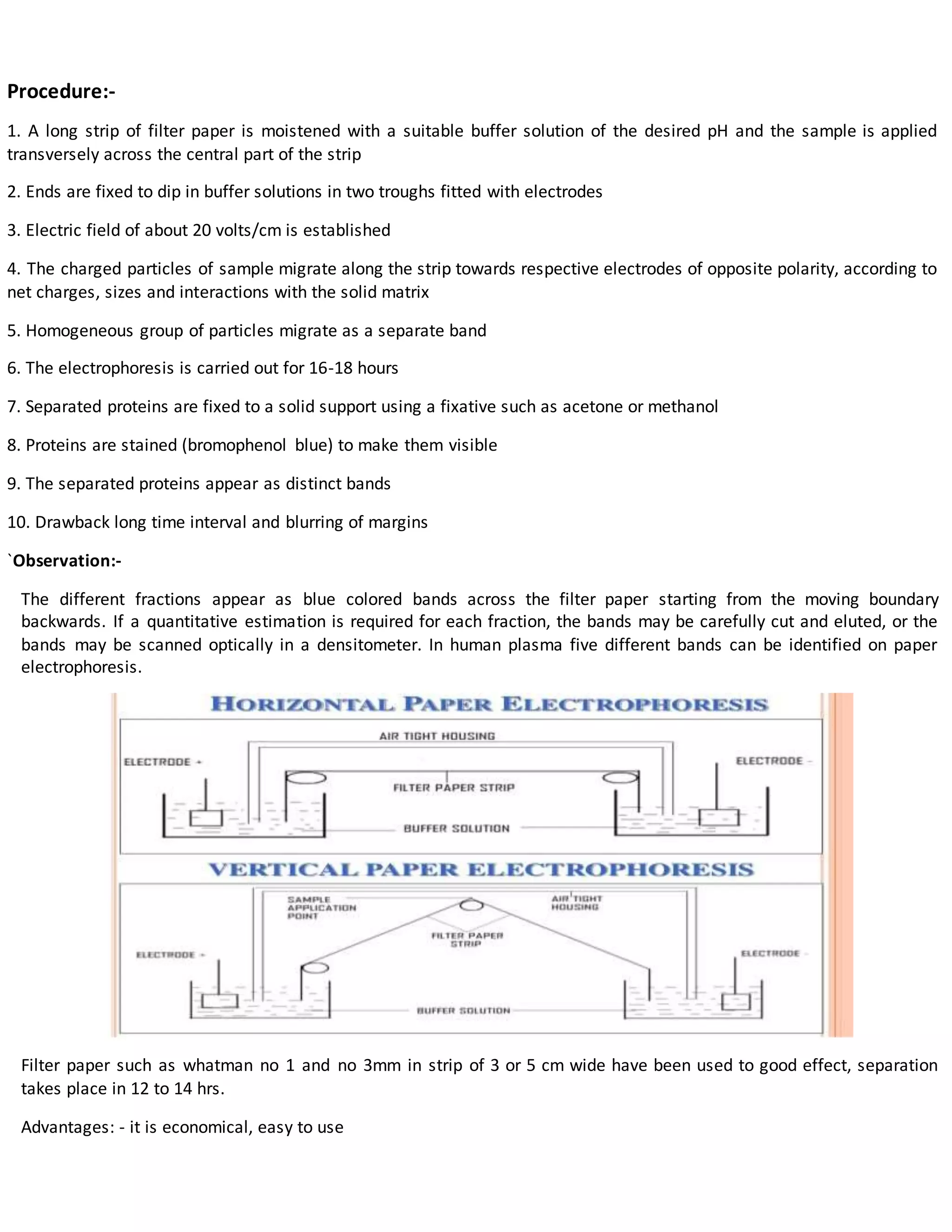 ELECTROPHORESIS AND ITS TYPES | DOCX