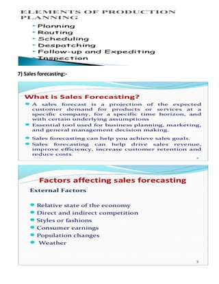 7) Sales forecasting:-
 
