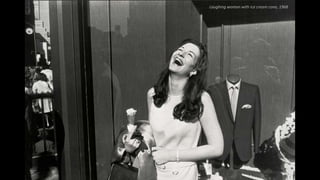 Laughing woman with ice cream cone, 1968
 