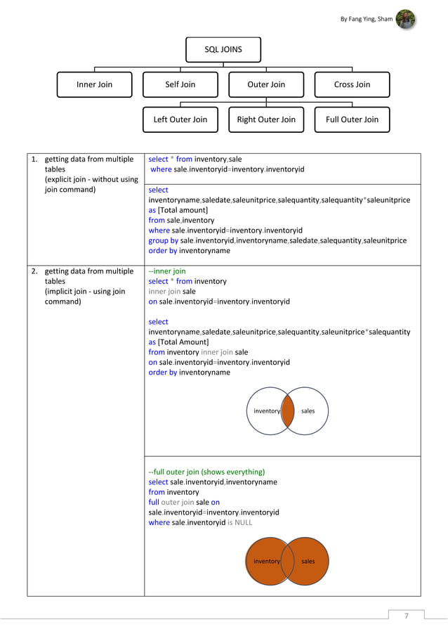 sql ppt for students who preparing for sql | PDF