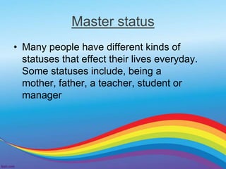 Master status PPT