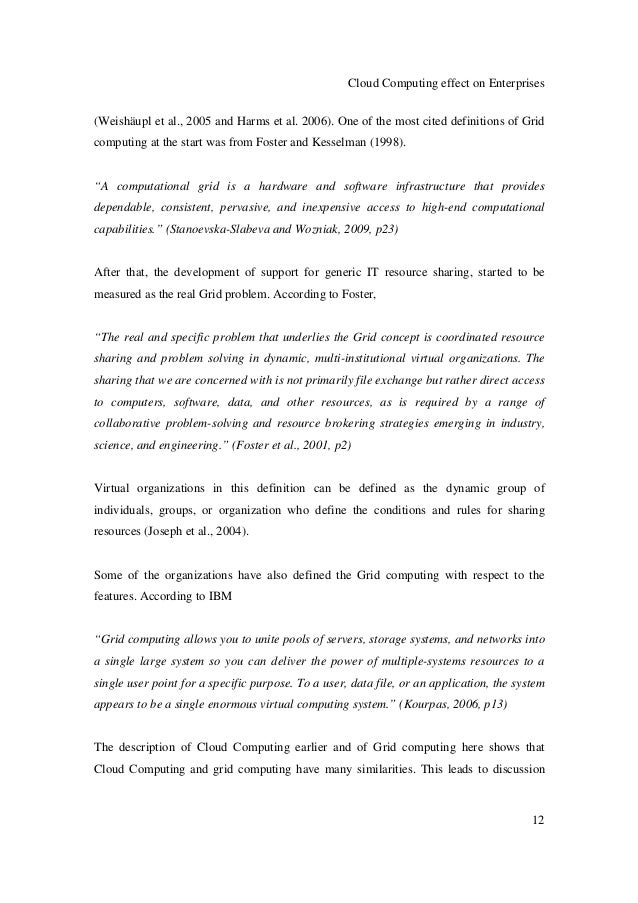 Master thesis grid computing