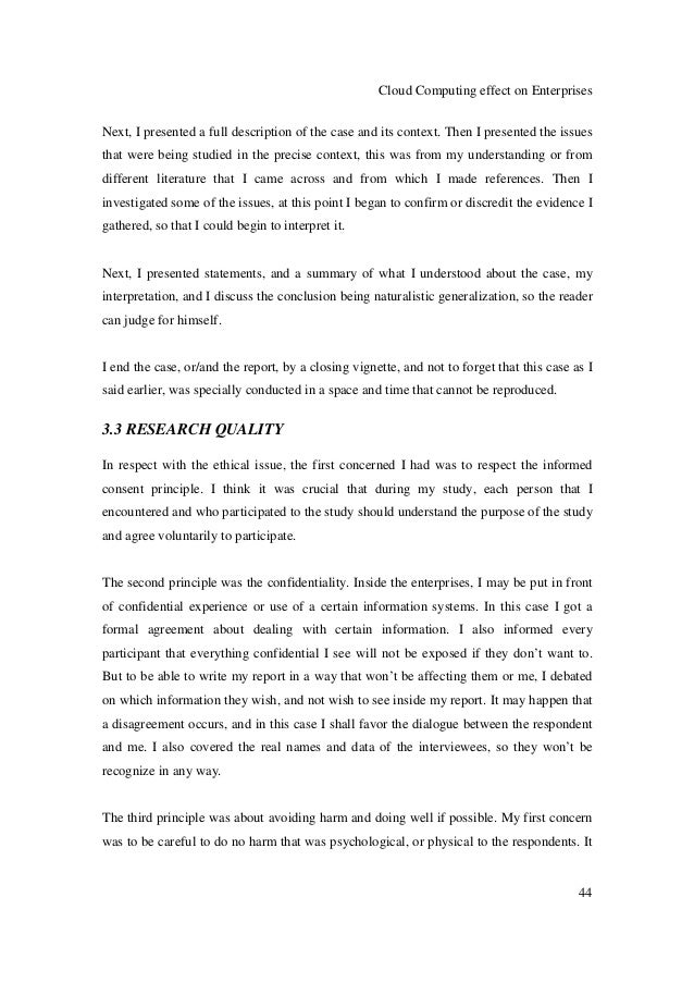 Master thesis cloud computing security