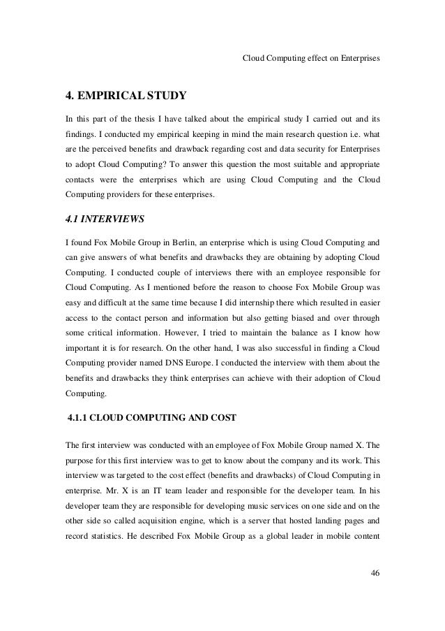 Master thesis cloud computing security