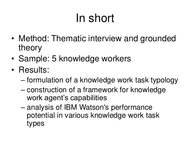 Masters thesis knowledge management