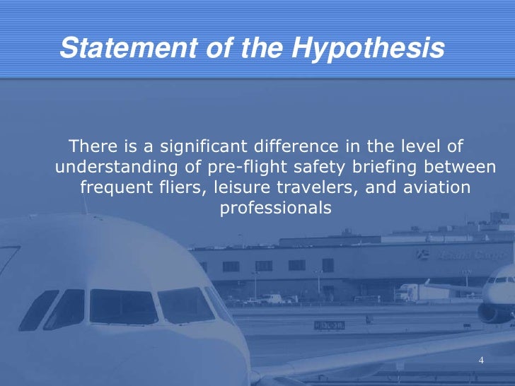 airplane thesis statement