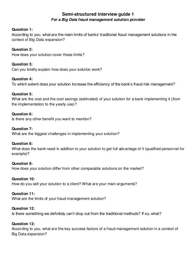 thesis interview guide sample