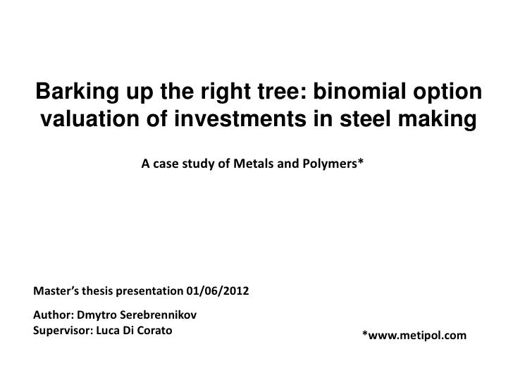Master thesis alternative investments