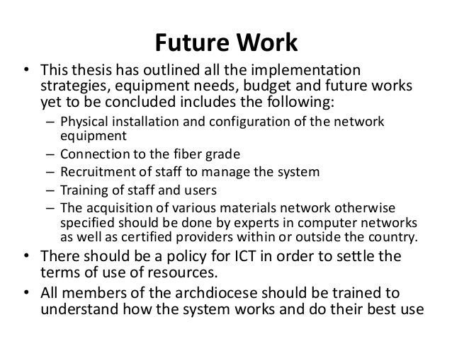 thesis future works